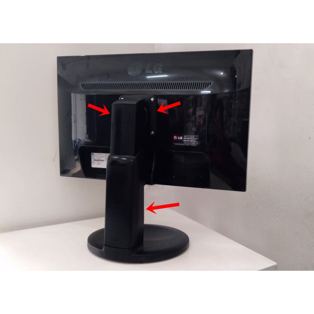 Base Pé Pedestal Suporte Monitor LG Positivo 7,5 x 7,5cm | Shopee Brasil