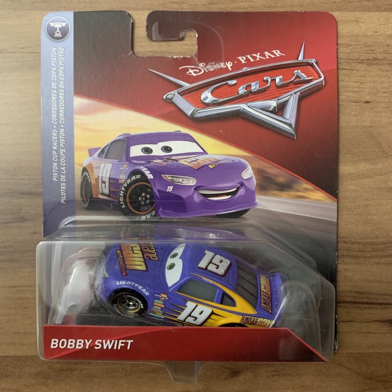 MATTEL Disney Pixar Cars BOBBY SWIFT 19 Carros Cartela Longa