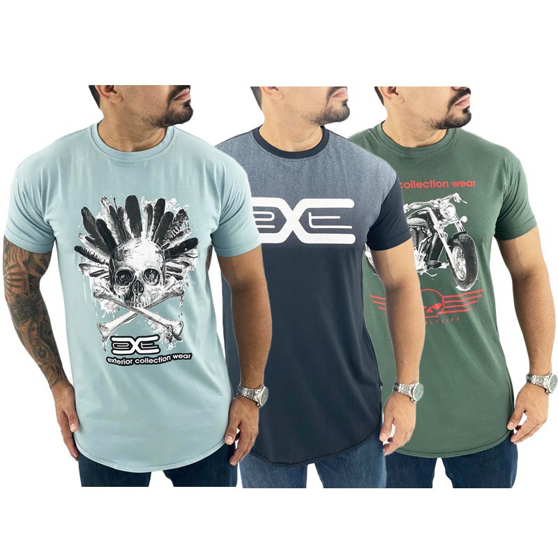 3 CAMISETAS LONGINE SWEG 100 ALGOD O PROMO O Shopee Brasil