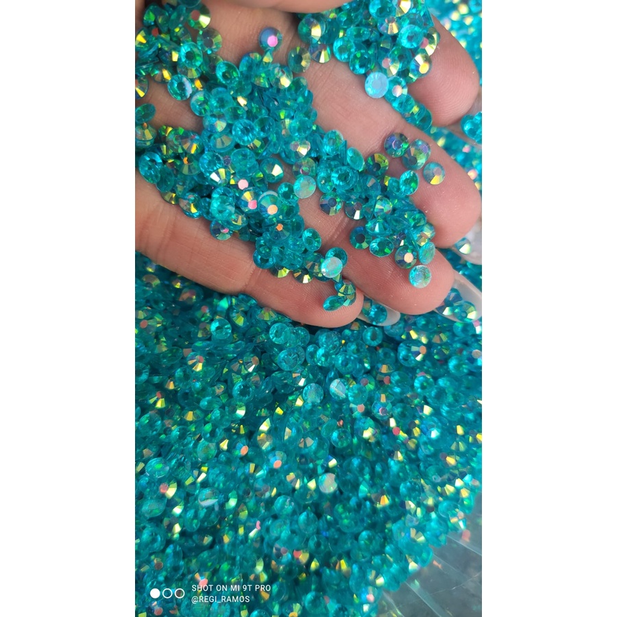 3000 Strass In Resina 4 Mm - Glitterati Con Fondo Piatto Per Decorazioni Fai Da Te