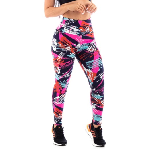 Calça legging estampada plus size sales suplex fitness