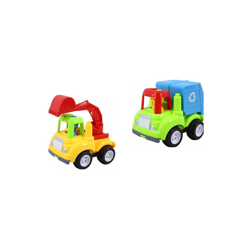 Caminhão Caçamba E Retro Escavadeira - Pirlimpimpim Brinquedos