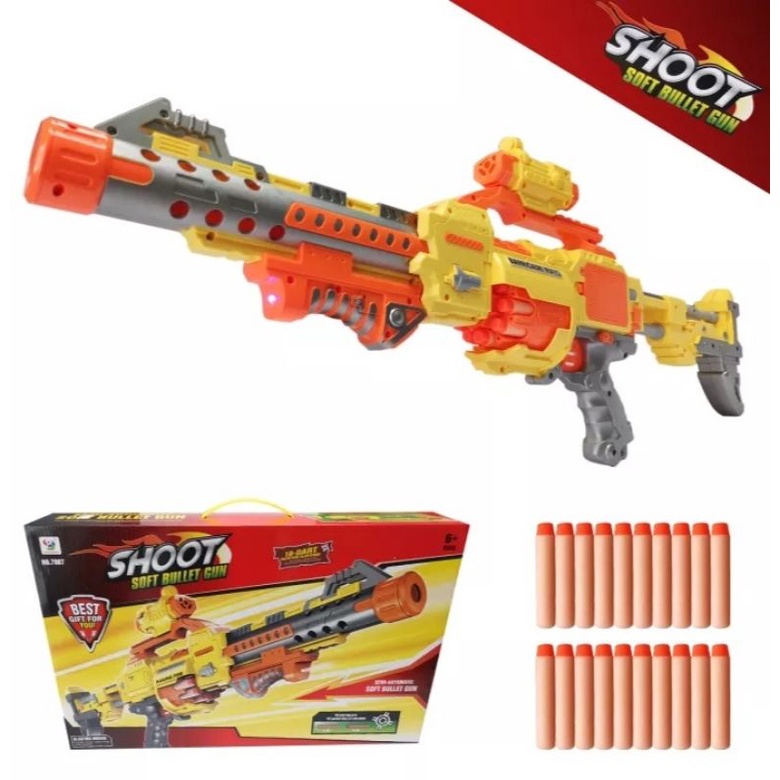 Metralhadora 24 Tiros Nerf, Brinquedo Nerf Usado 61733943