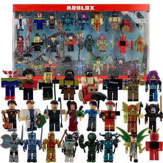 24pcs Roblox Blocos De Construção Figuras Brinquedos Acessórios