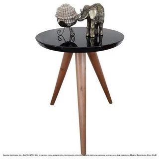 Mesa Lateral Pé Palito Decorativa Laqueada - Global