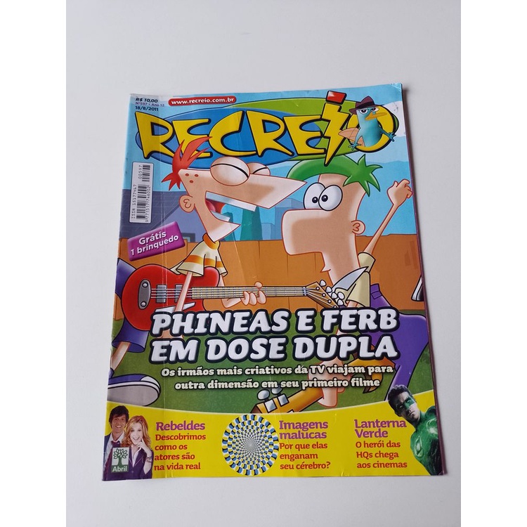 Revista Recreio 597 Phineas E Ferb Em Dose Dupla Q456 | Shopee Brasil