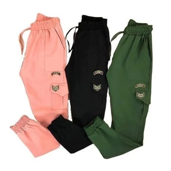 Calça feminina estilo store exercito