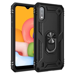 Capa Anti Impacto anel metal gira 360 Duas Camadas para Galaxy a01 tela 5.7(não serve no a01 core)