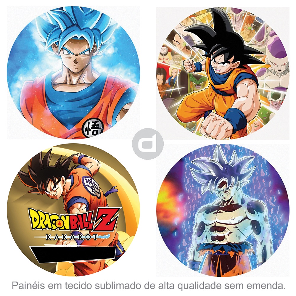 Painel Retangulo Dragon Ball Z - Adecore Tecidos