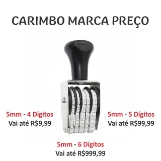Carimbo Marca Preço 5mm