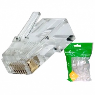 Conector Rj45 Cat5 Conex 1000 Pct50 Qualidade Intelbras | Shopee Brasil
