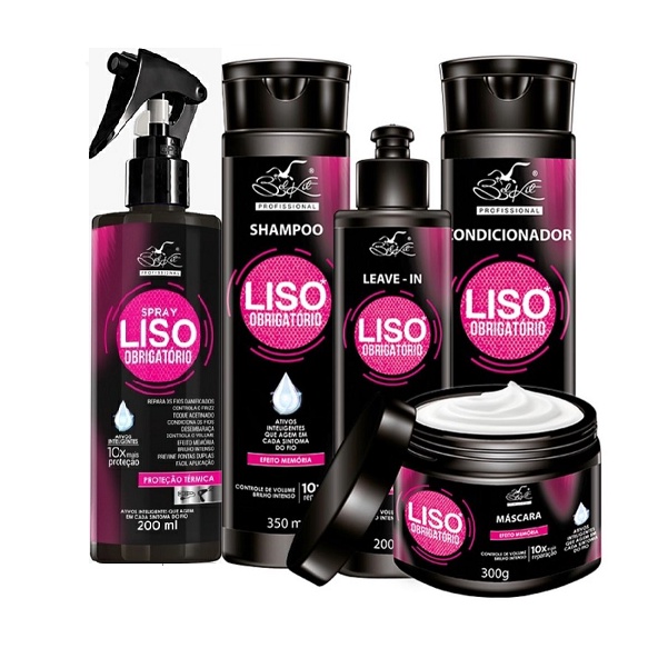 Kit Tratamento Capilar Liso Obrigatório Belkit – 5 itens