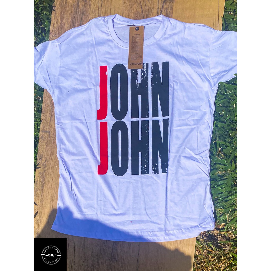 Camiseta John John Marmorizada  Camiseta Feminina John John Usado