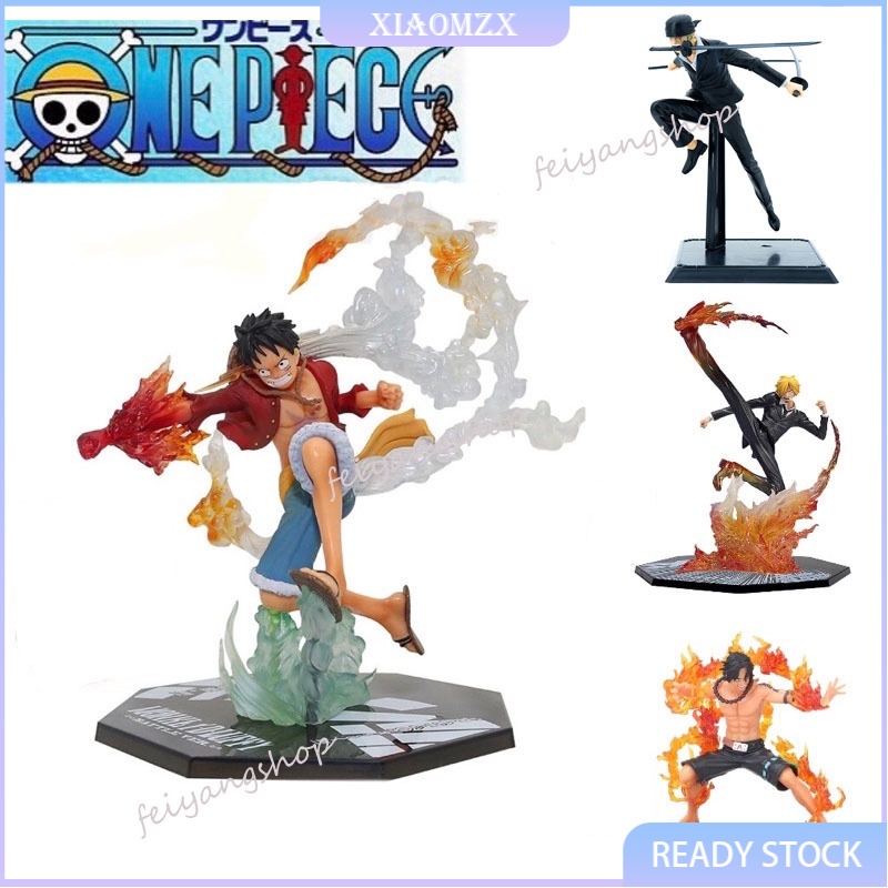 One Piece Ace Luffy Kanji Três Mil World Preto Zoro Action Figure Modelo Brinquedos Presentes Presente De Aniversário