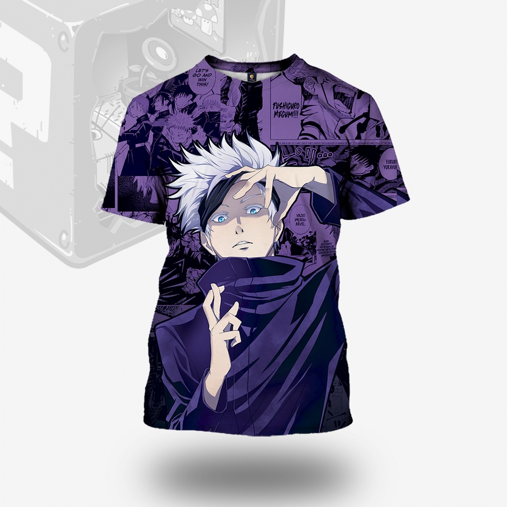 Camisa/Camiseta Full Total Arte Anime Sukuna Goju Itadori Jujutsu Kaisen Personagen