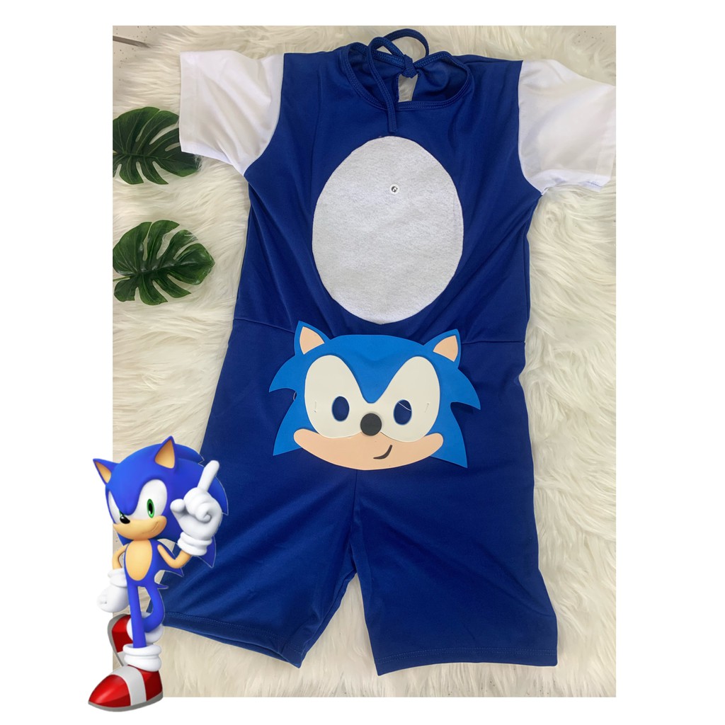 Fantasia Sonic Azul Infantil Cosplay Halloween Dry em Promoção na Americanas