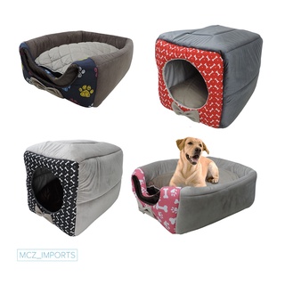Cama Toca Iglu 3 em 1 para Cachorro e Gato Caminha Pet