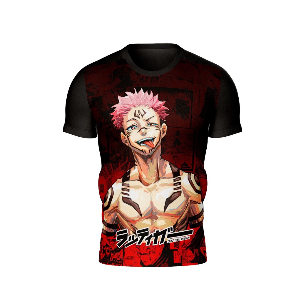 Camisetas Camisa Jujutsu Kaisen Sukuna Nice Full Desenho Animado ...