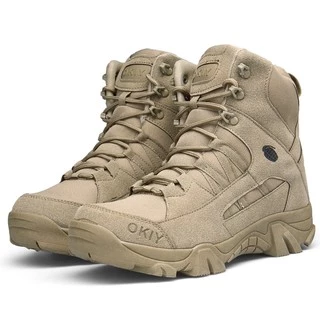 Botas De Trabalho Militar Dos Homens De Couro Genuíno Táticas Para Uso Ao Ar Livre De Combate Caça Casual Bot 2022