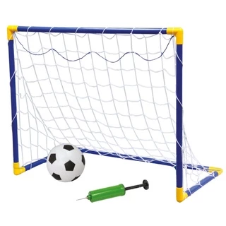 Mini Trave Golzinho De Futebol Infantil Plástico Rede E Bola