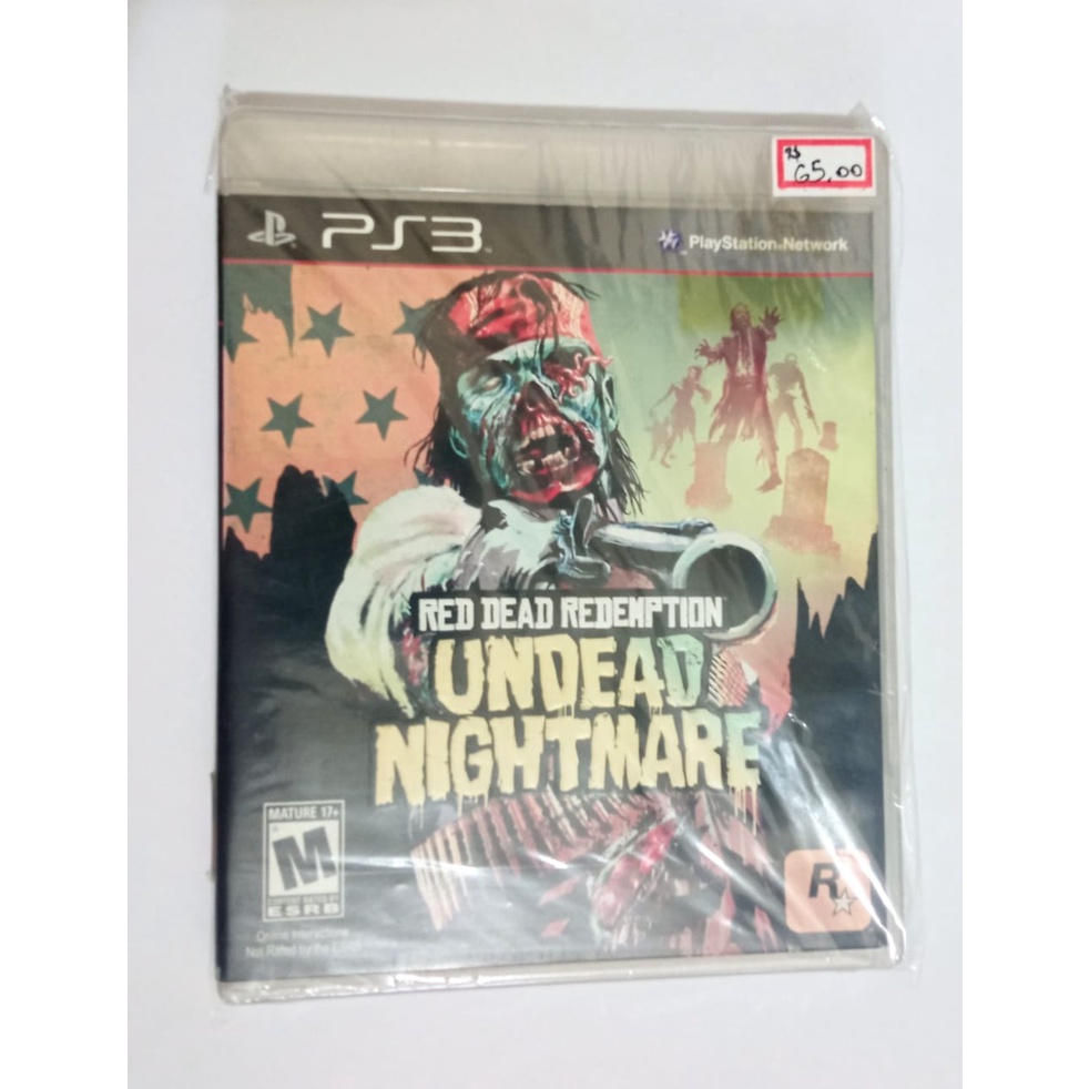 Jogo Original Red Dead Redemption Undean Nightmare Playstation 3 PS3 ...