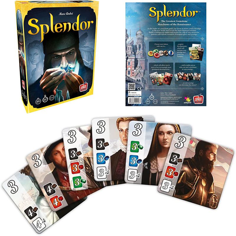Jogo De Tabuleiro Splendor Versão Completa Em Inglês Com Cartas ...