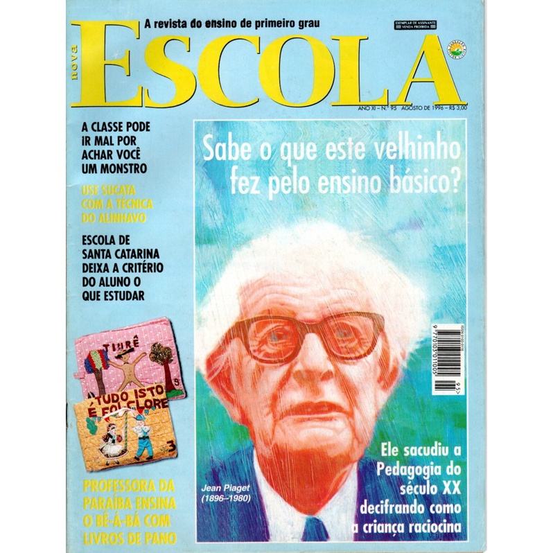 ITEM DE COLECIONADOR Revista Nova Escola Jean Piaget Ano XI