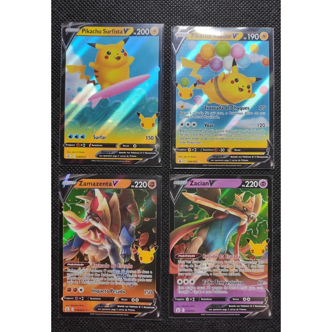 Carta Pokémon Pikachu Voador Vmax Celebrações