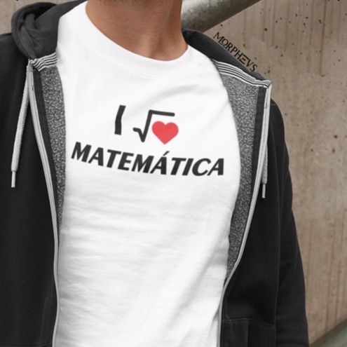 Camiseta I LOVE Matemática | Shopee Brasil
