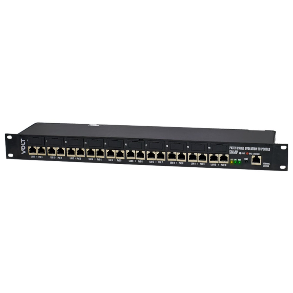 Patch Panel Evolution Poe 10 Portas Snmp 12.02.022 | Shopee Brasil