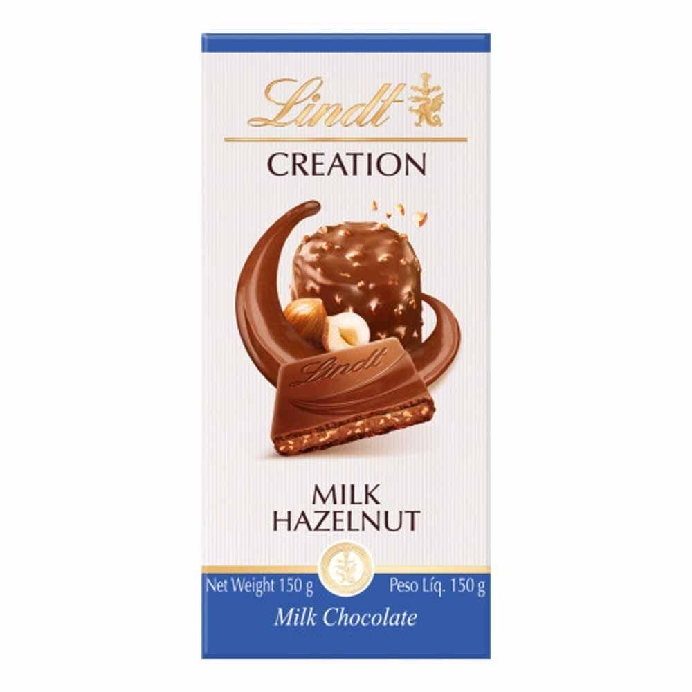 Chocolate Lindt Creation, Ao Leite com Avela, Barra de 150g Shopee Brasil