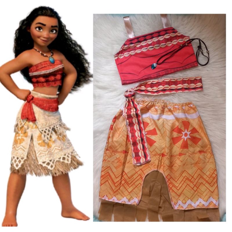 Fantasia Moana Infantil em Oferta