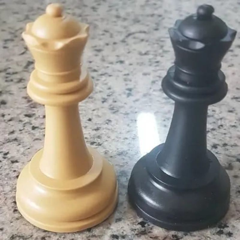 Par de Damas Extras Jaehrig Profissional jogo de xadrez com peso e