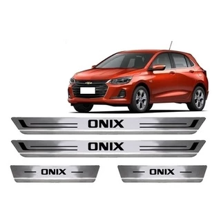 Soleira De Porta Aço Inox Escovado Onix 2020 2021 Hatch 2022