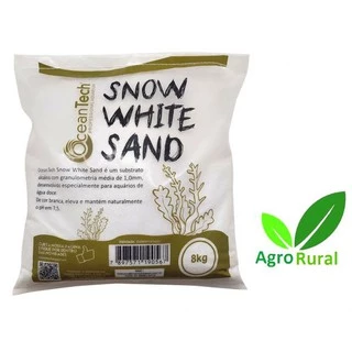 Ocean Tech Snow White Sand 8kg. Substrato Alcalino Dolomita P/ Aquários