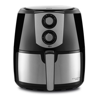 Fritadeira Air Fryer Philco Jumbo 5,5L Preto e Inox 220V
