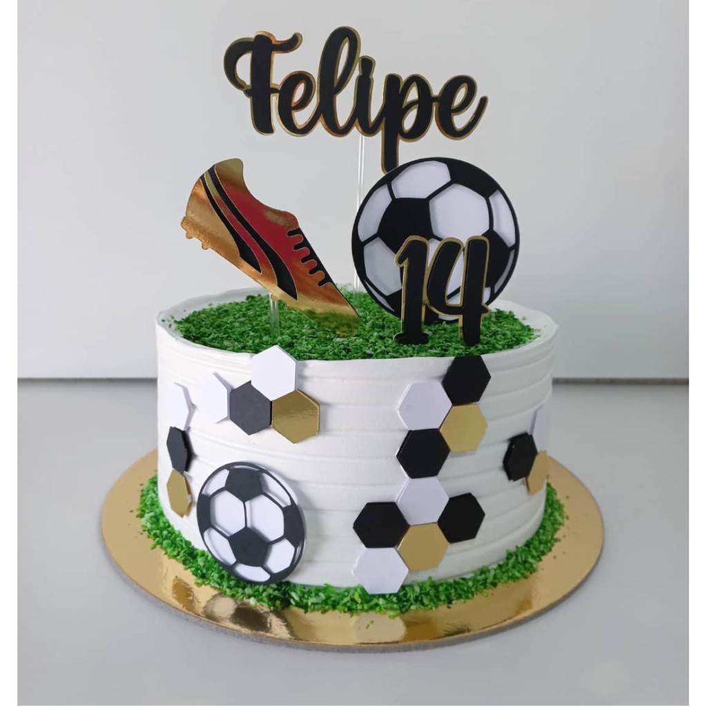 Kit Topper De Bolo / Tags / Topo Futebol Jogo Bola