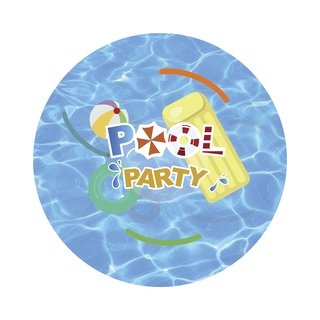 Painel Redondo e Capas Tecido Pool Party FKPC-146 - Felicitá