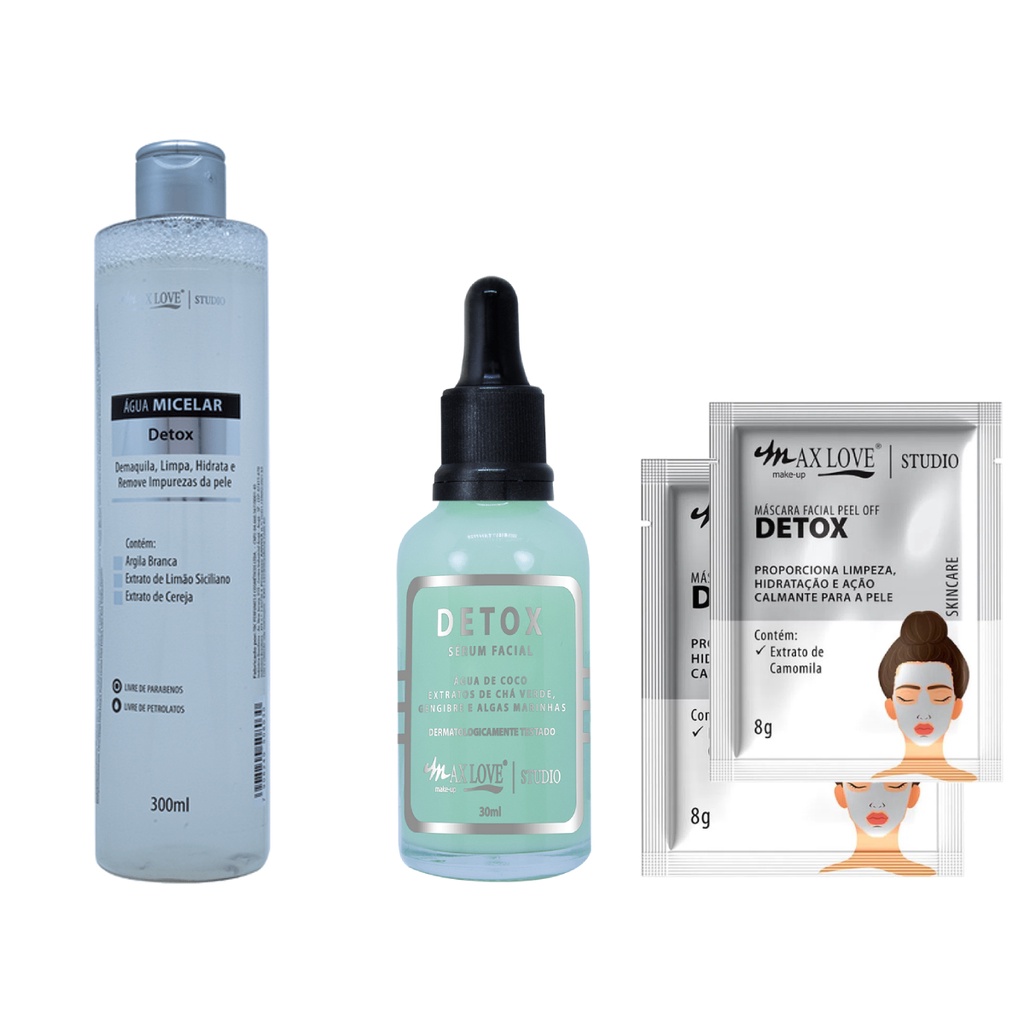 Kit Skin Care Detox Max Love | Shopee Brasil