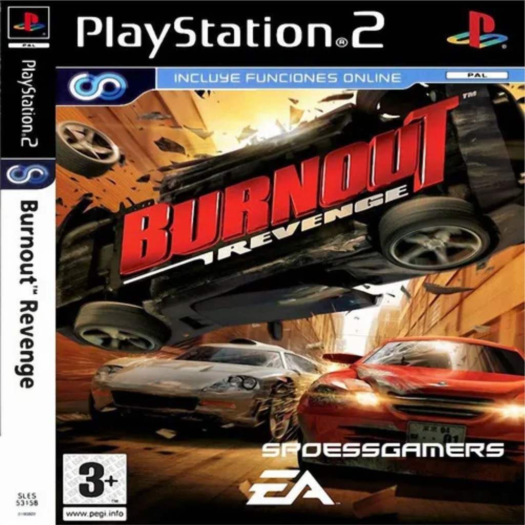 Burnout 4 Revenge ( Carros ) Ps2 Desbloqueado Patch Shopee Brasil