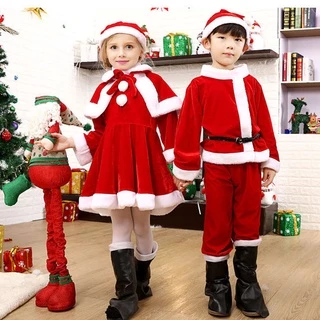 Criança Natal Cosplay Fantasia Papai Noel Baby Kids Conjunto De Roupas De Calças Cinto De Capa Para Meninos Meninas