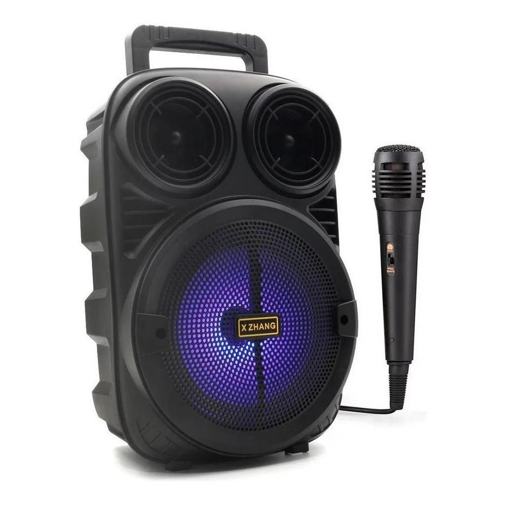 Caixa De Som Portatil Com Microfone Bluetooth Mp3 Usb Fm Potente 2021 ...