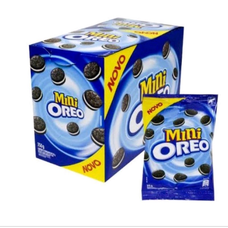 Biscoito Mini Oreo 10x35g 350g Lacta | Shopee Brasil