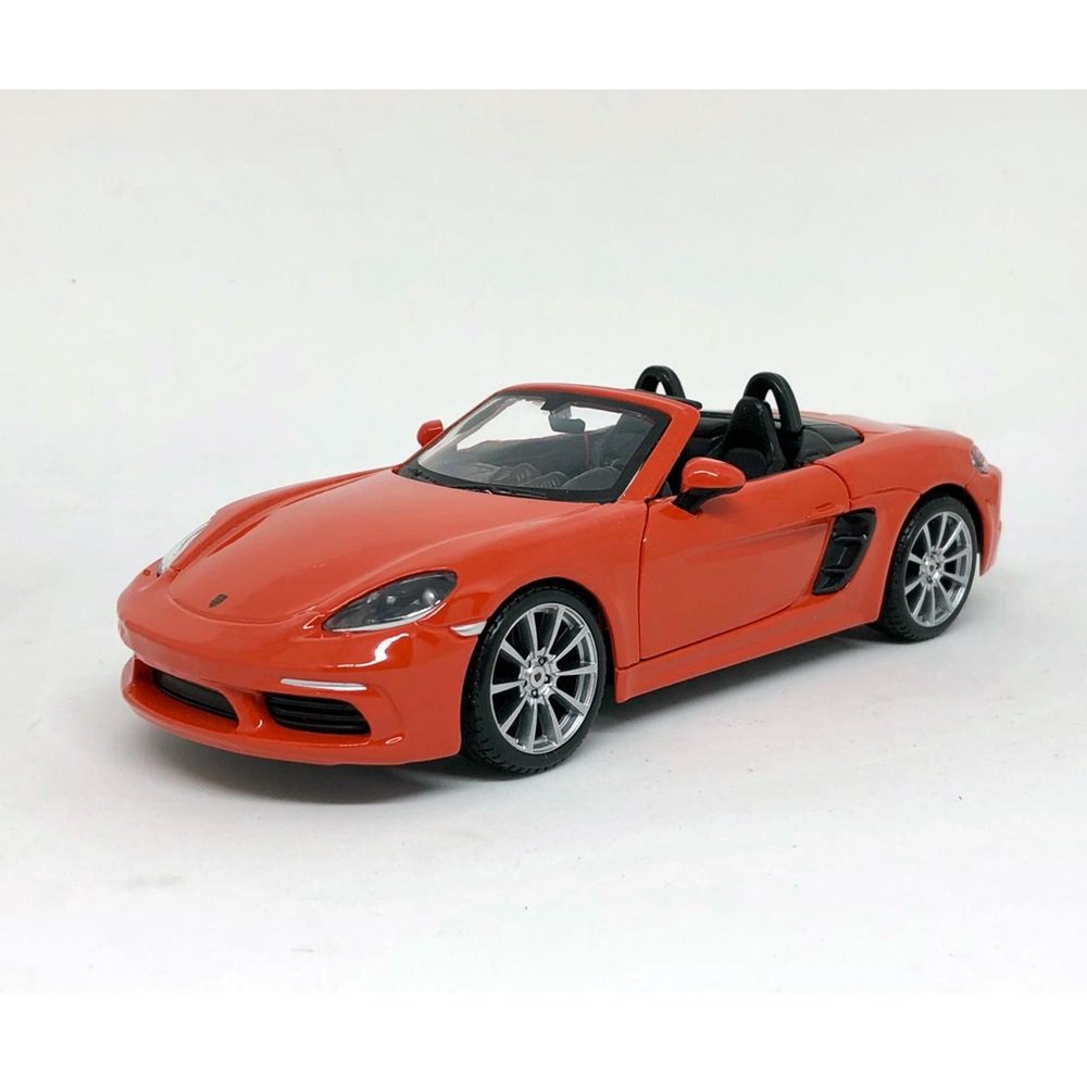 Miniatura Carro Porsche 718 Boxster - Laranja - 1:24 - Burago