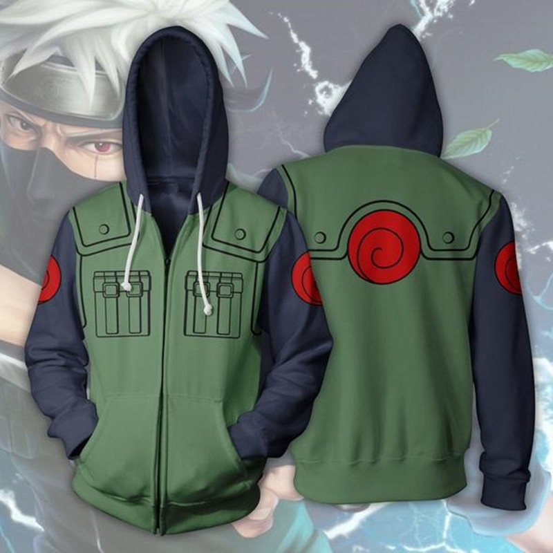 Jaqueta/Blusa/Casaco Kakashi Hatake - Naruto Anime