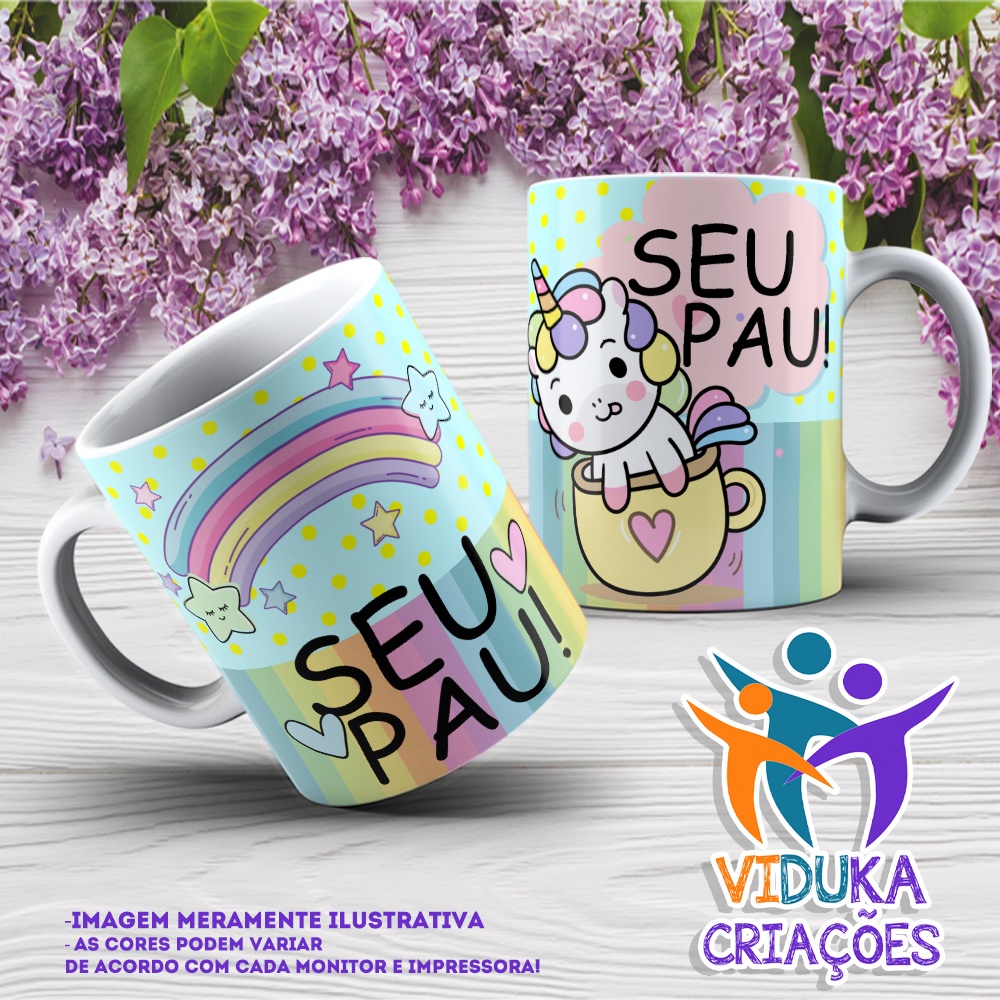 Caneca de Cerâmica Unicórnio Malcriado/Unicórnio Indiscreto/Meu Cu, Seu Cu,  Meu Ovo, Vai se Fuder, Bom dia é o Caralho, Pouco me Fodendo | Shopee Brasil