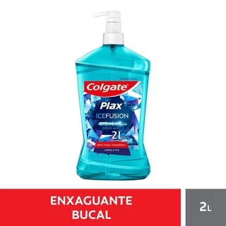 Enxaguante Bucal Colgate Plax Ice Fusion Cold Mint 2L em Oferta na Shopee