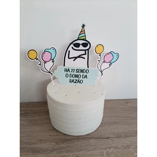 Topo de bolo tema flork personalizado fazemos outros modelos