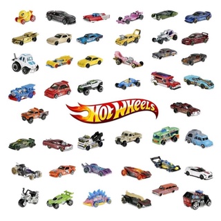 Carrinhos Hot Wheels Sortidos Linha Básica Vários Modelos Mickey Porsche Mercedes Pickup Mattel Escala 1/64 Carrinho Colecionável Diecast