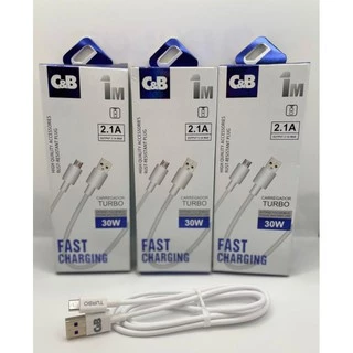 Cabo USB turbo para IOS, TYPE-C e V8